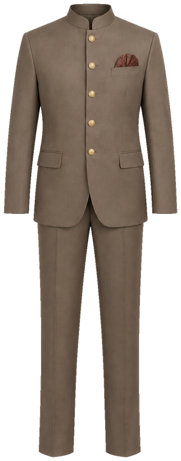 AI-generated garment reference: complete Jodhpuri Bandhgala, without a wearer