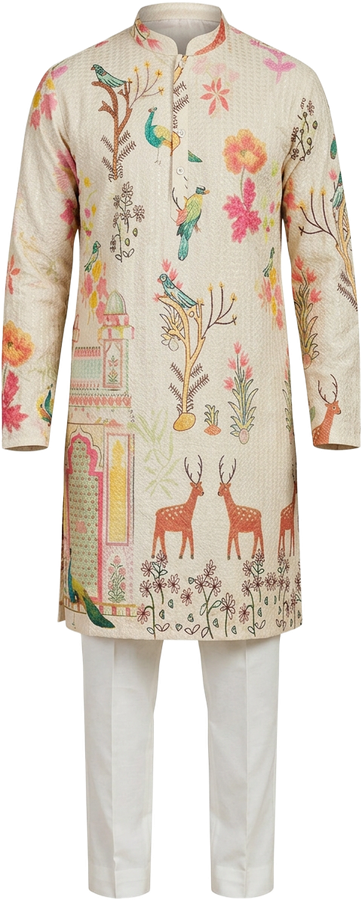AI-generated garment reference: complete Kurta Pajama, without a wearer
