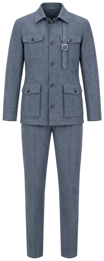 AI-generated garment reference: complete Safari, without a wearer