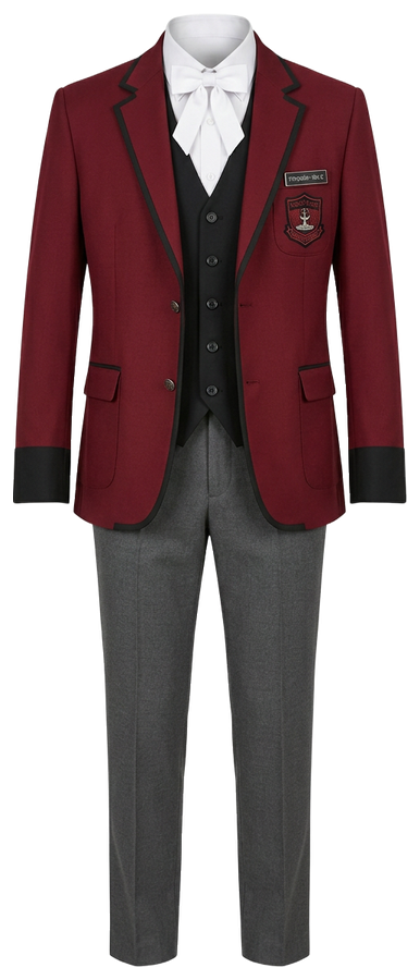 AI-generated garment reference: complete School / University Uniform, without a wearer