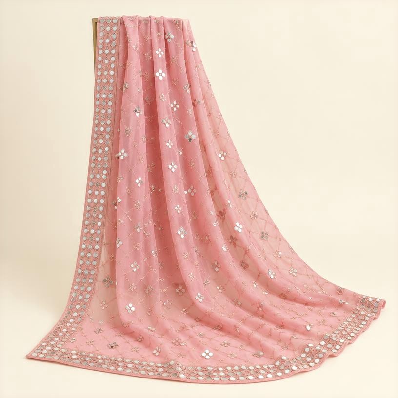 Mirror Work Dupatta