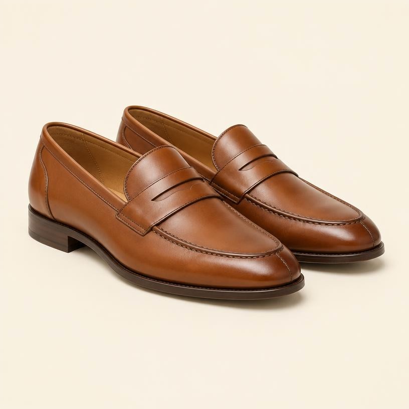 Tan Leather Loafer
